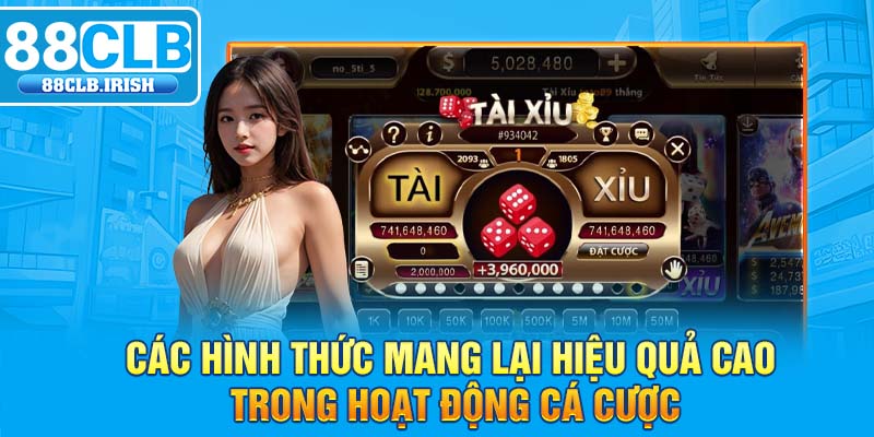 Các hình thức mang lại hiệu quả cao trong hoạt động cá cược