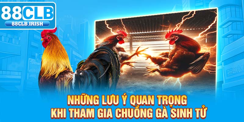 Những lưu ý quan trọng khi tham gia chuồng gà sinh tử